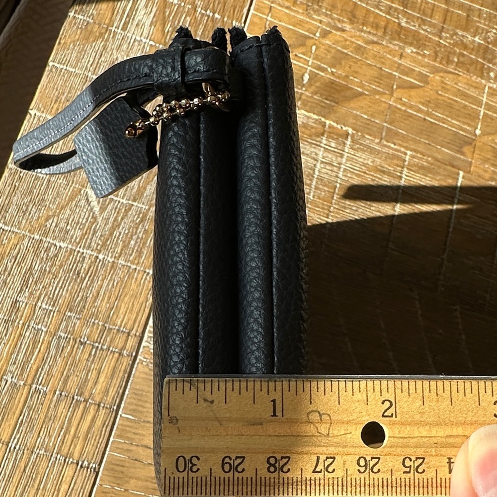 Coach Blue Wristlet with Gold Detail - Picture 12 of 12